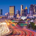 Condos for sale in Atlanta, Atlanta Georgia Skyline and The Dillon Condominiums in Buckhead Atlanta